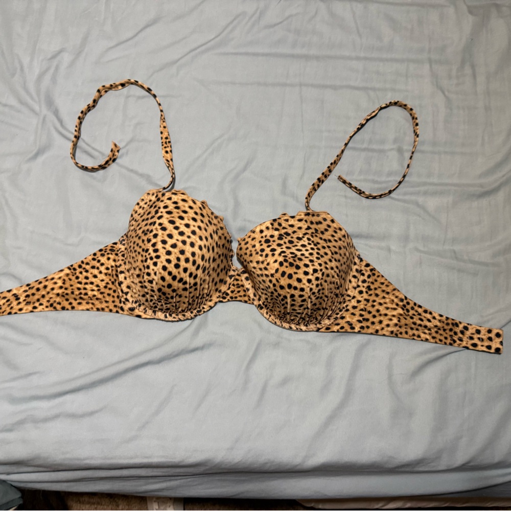 Shade & Shore Animal Print Bikini Top